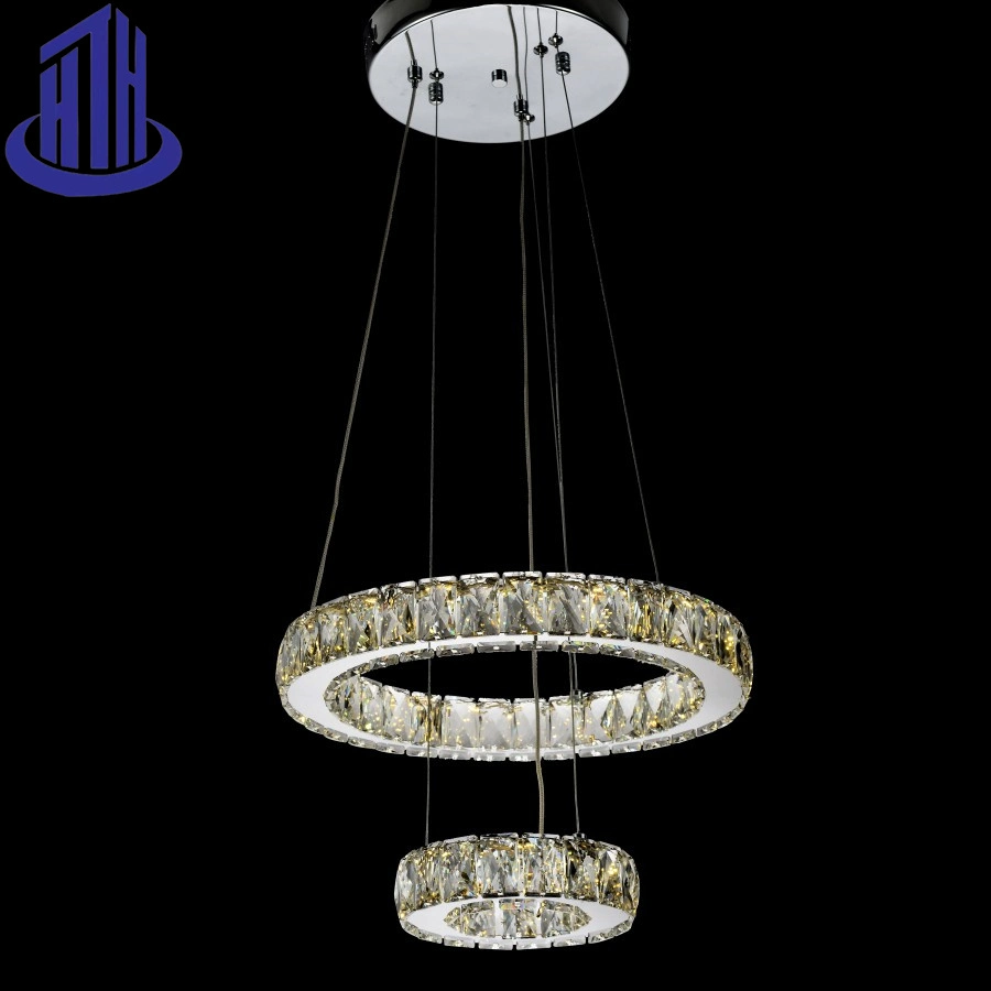 Stainless Steel Villa Duplex Home Hotel Restaurant Crystal LED Chandelier (9900)