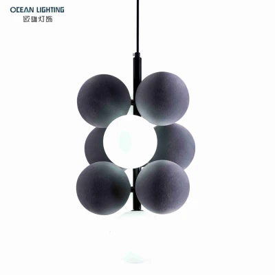 Ocean novedad largo LED franela techo moderno candelabros colgante luces nórdicas