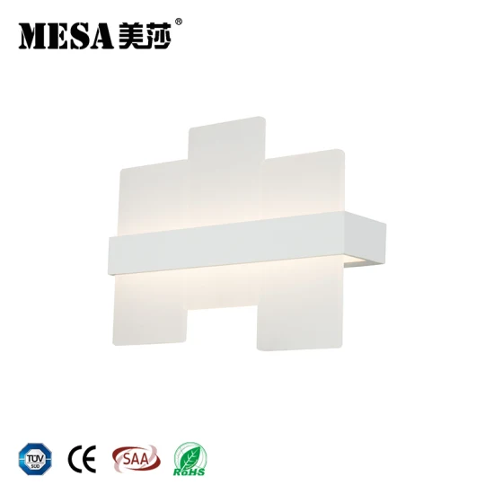 Elegante lámpara de pared LED Aluminio + Acrílico Luz LED decorativa para interior del hogar