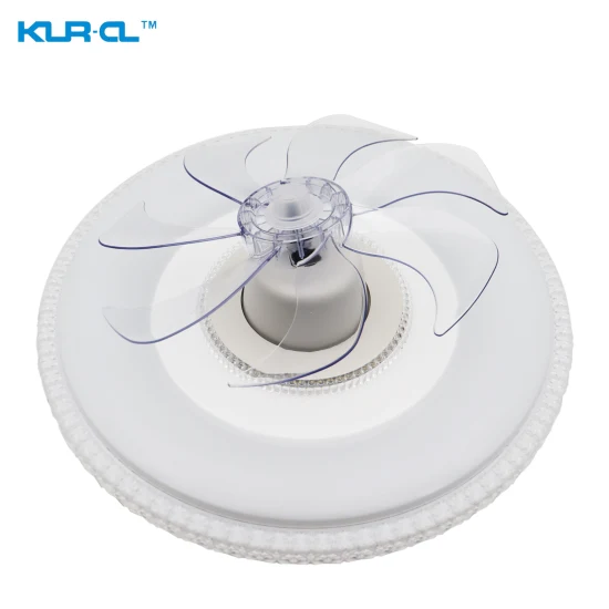 Ventilador de techo inteligente con luz para el dormitorio, cristal montado en la pared, moderno, blanco frío, blanco cálido, día, blanco, Motor sin escobillas