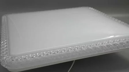 Luces de techo de cristal de estilo elegante con iluminación de dormitorio de cocina de cristal de tipo cuadrado