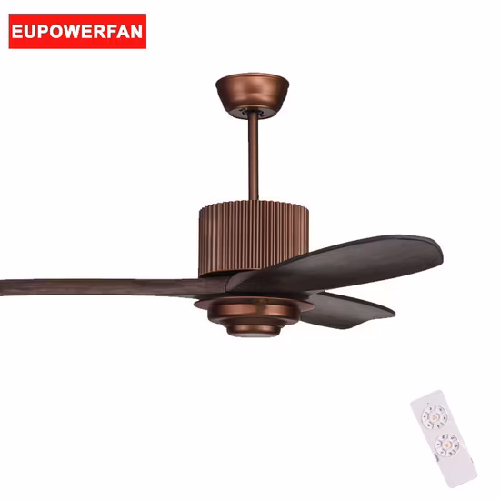 Control de aplicación Bluetooth Control de 6 velocidades Ventilador de techo moderno con luz regulable