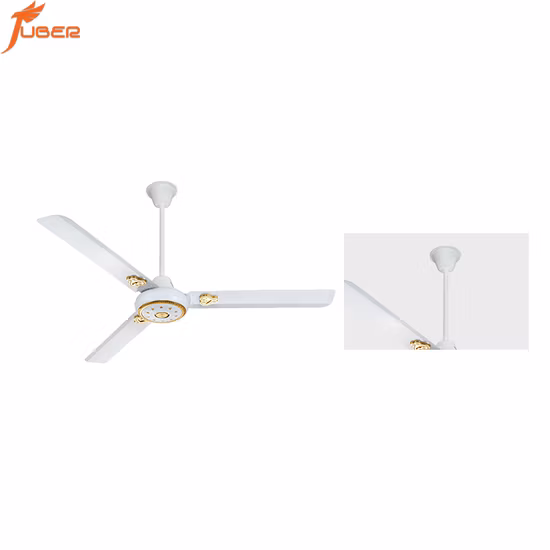 Ventilador de techo de cristal de 56 pulgadas Reversible Útil Ventilador de techo de alta calidad Interruptor de control táctil Ventilador de techo de CC de metal